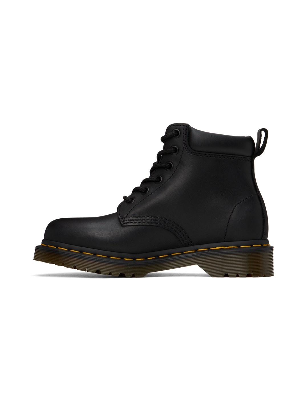 Black 939 Leather Lace Up Boots - 3