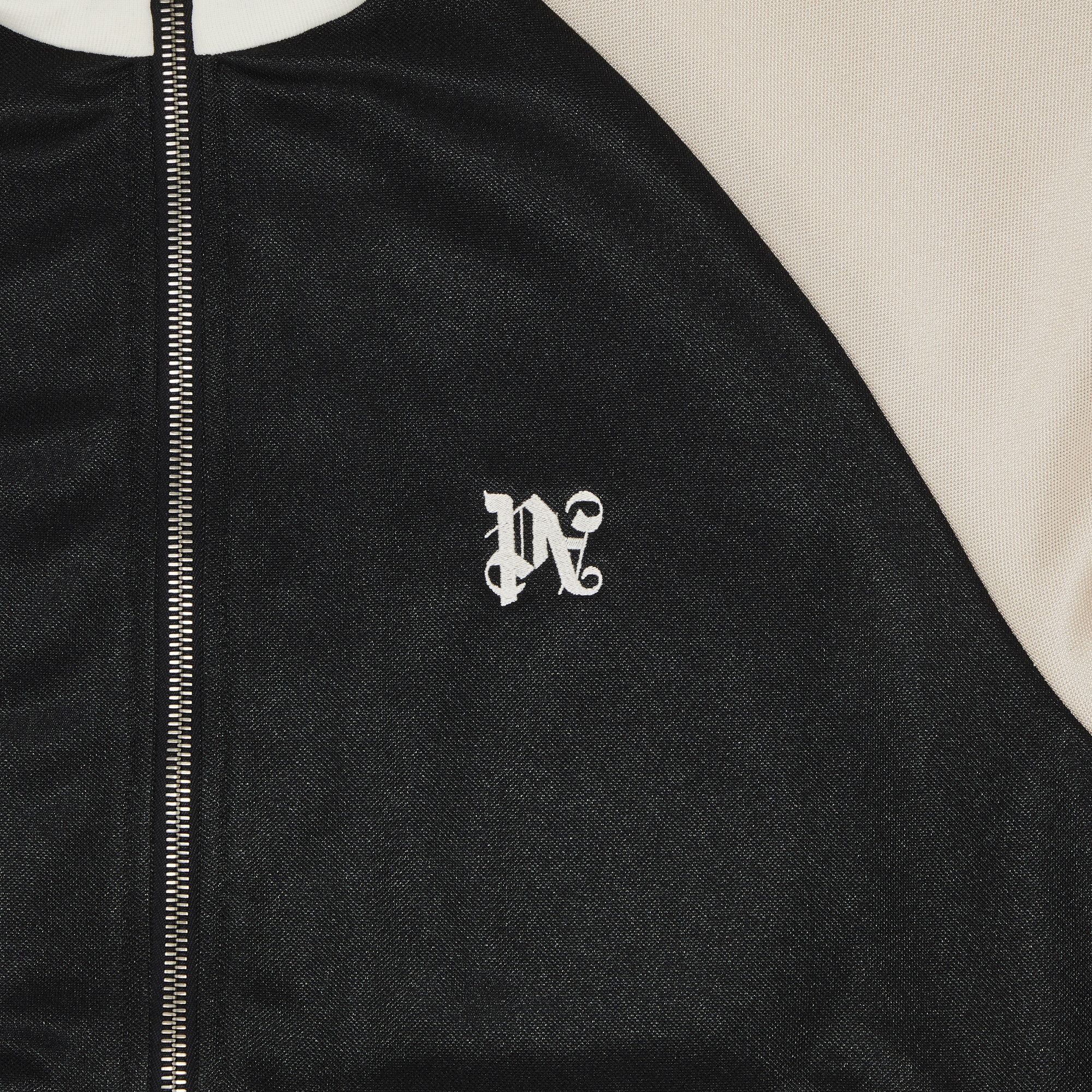 Palm Angels Monogram Colorblock Track Jacket 'Black/Light Red' - 3