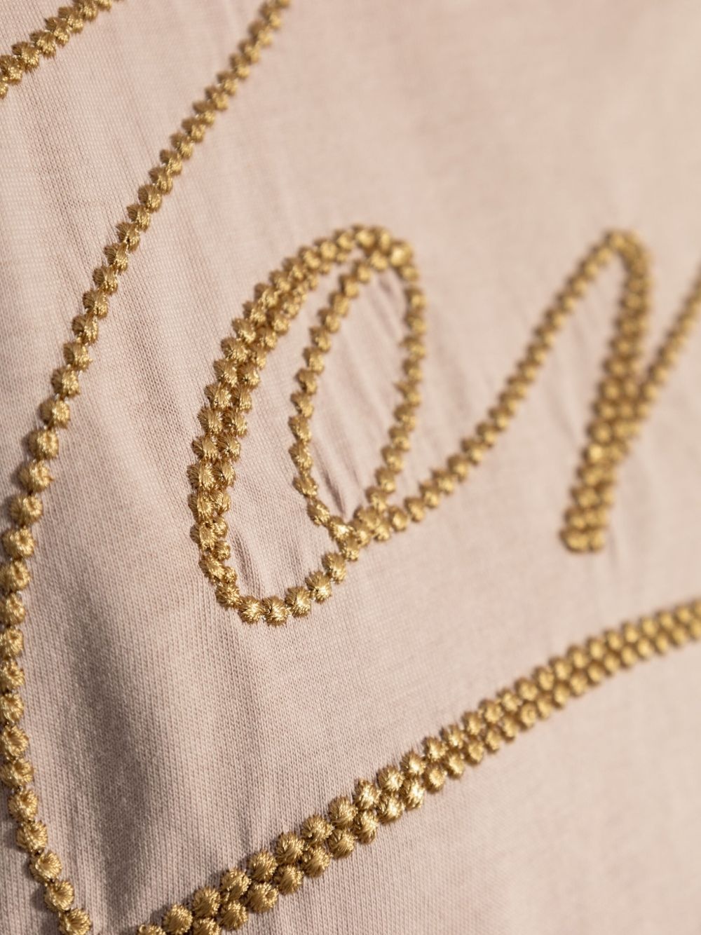 embroidered cursive-logo T-shirt - 5
