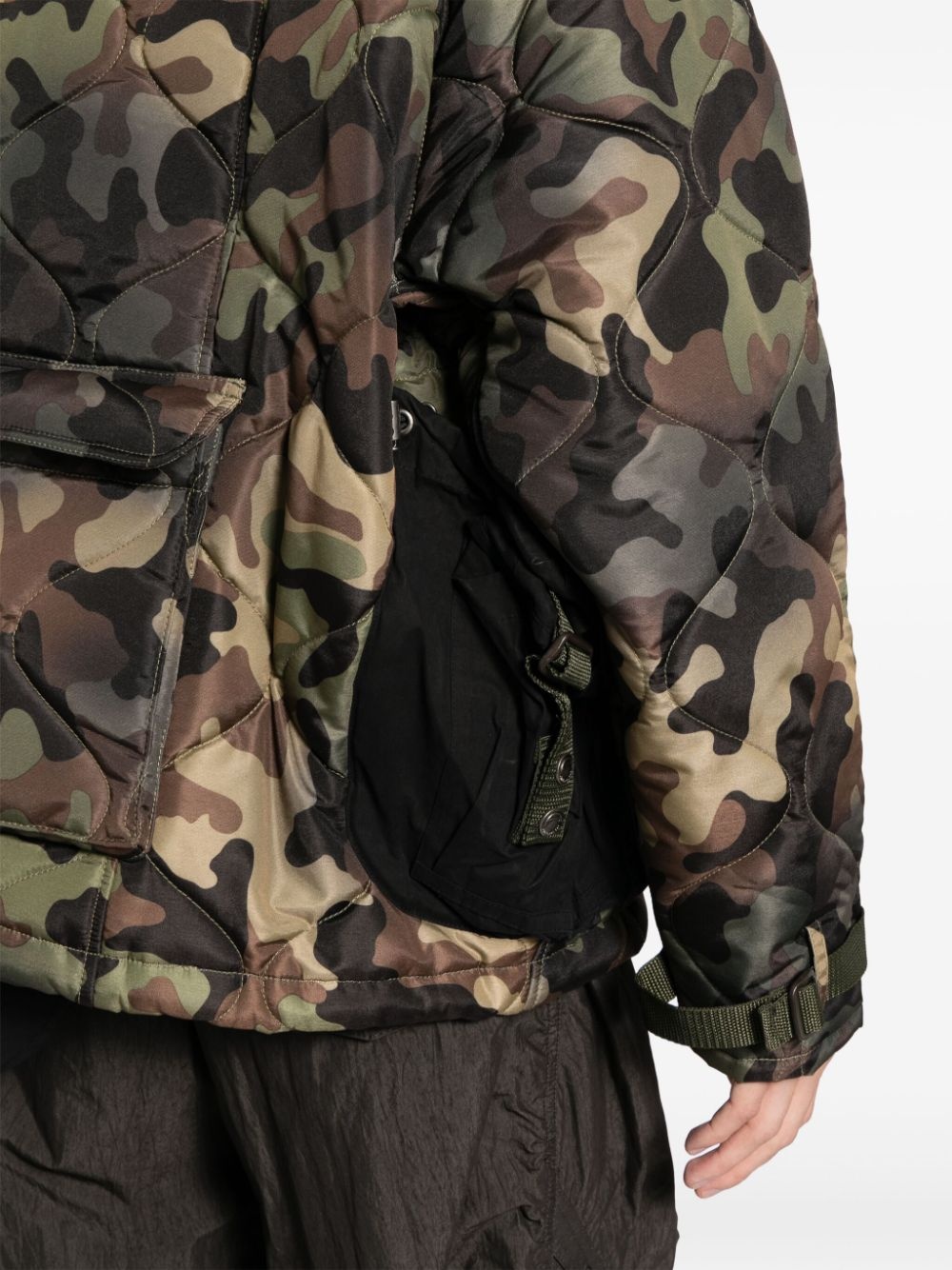 camouflage quilted jacket - 5