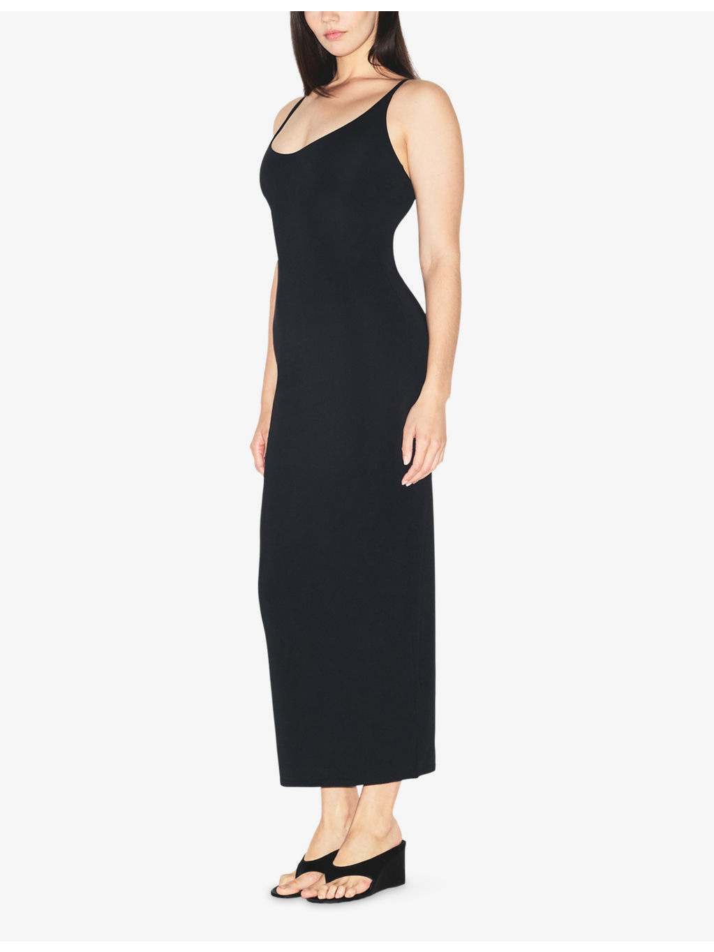 Skimpy Scoop-Neck Stretch-Modal Maxi Dress - 3