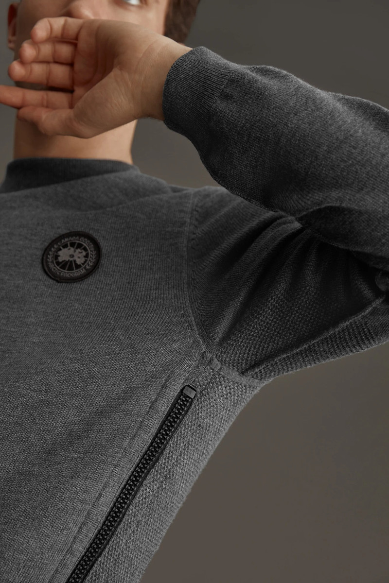 HYBRIDGE KNIT REVERSIBLE PULLOVER BLACK LABEL 5