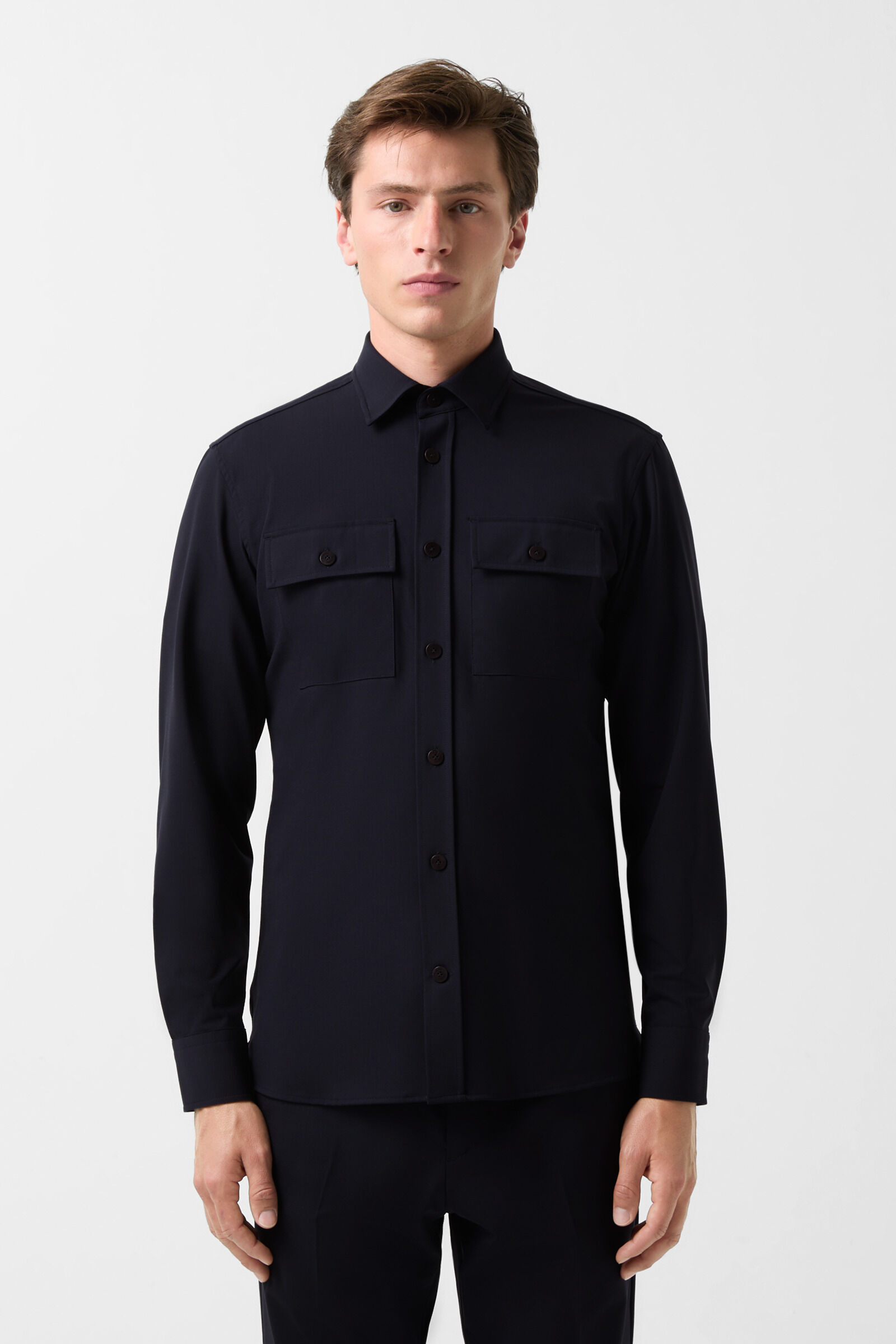Clive shirt in Navy blue - 2