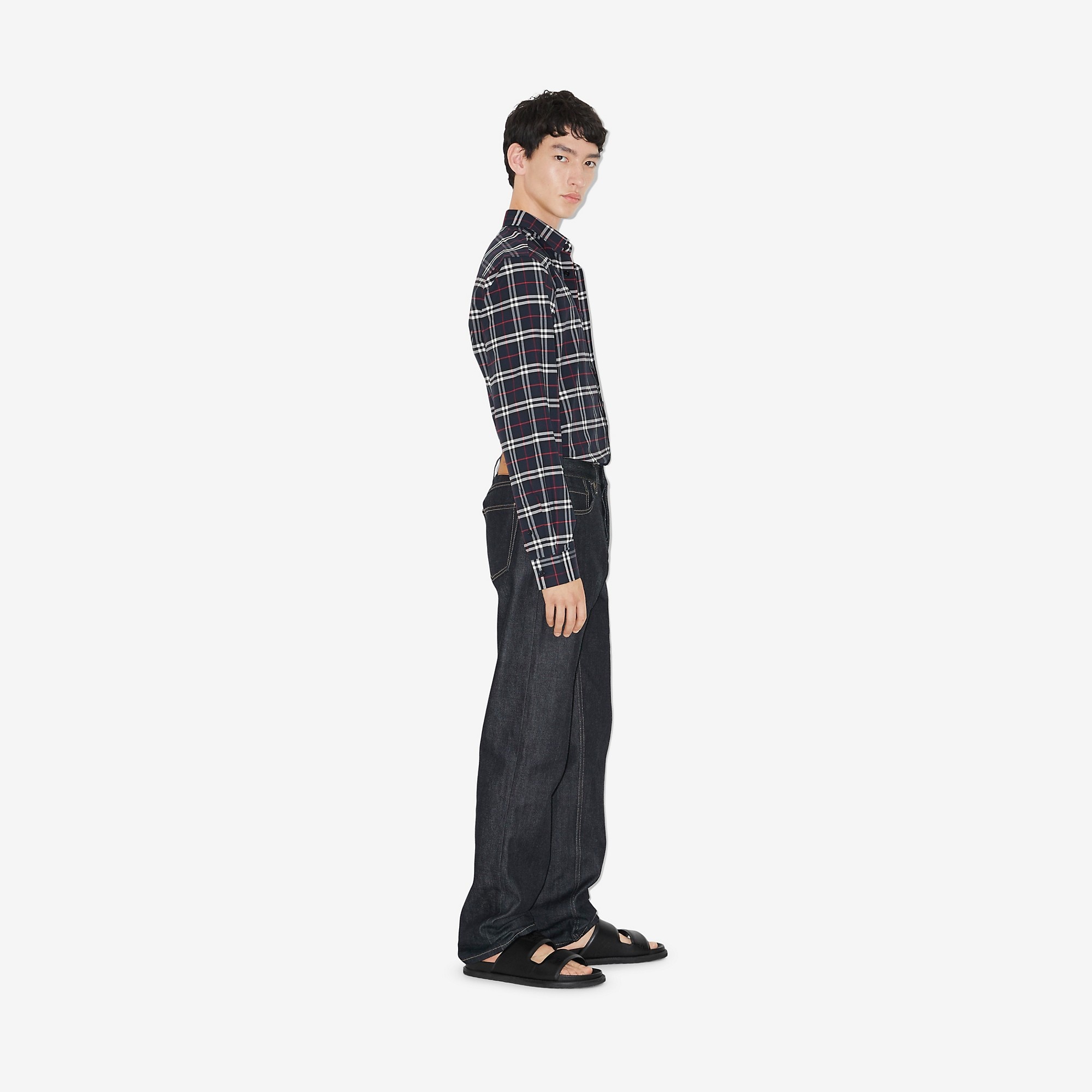 Small Scale Check Stretch Cotton Shirt - 3