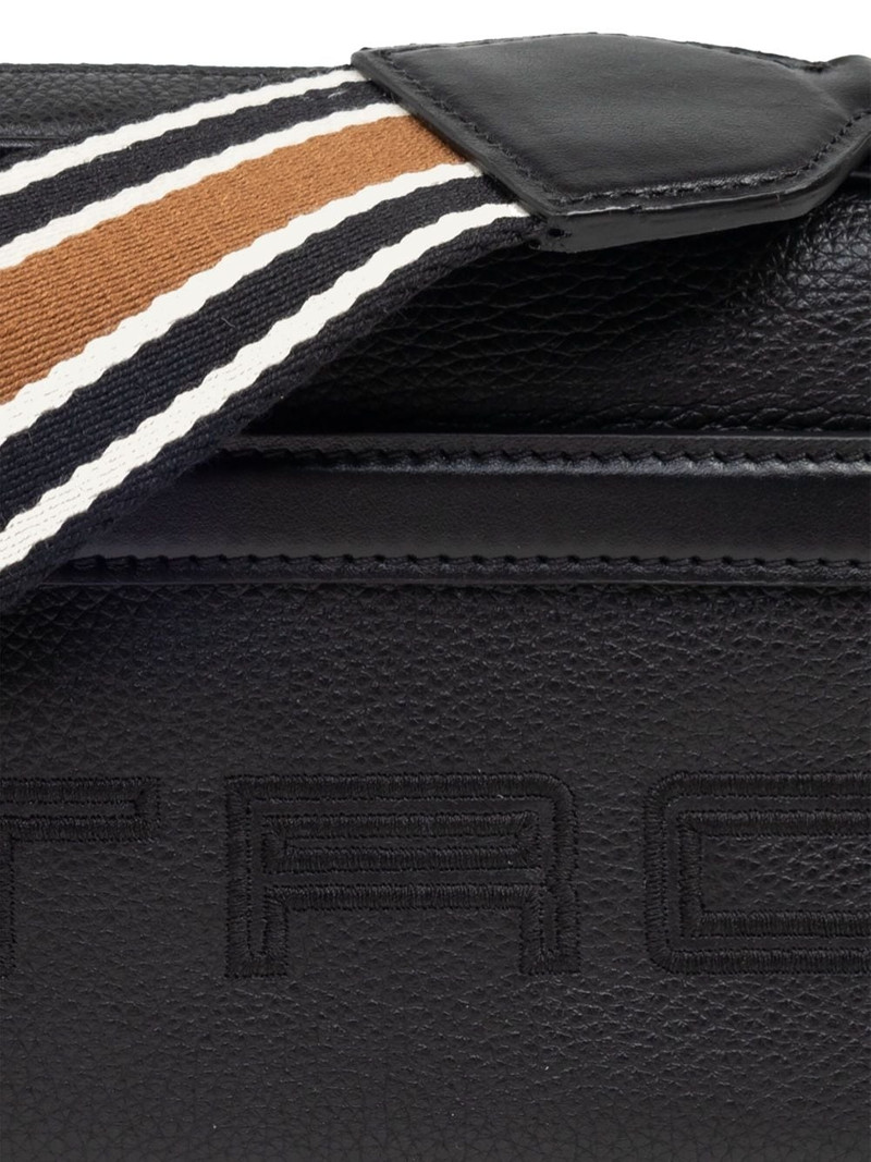 logo-print leather crossbody bag 6