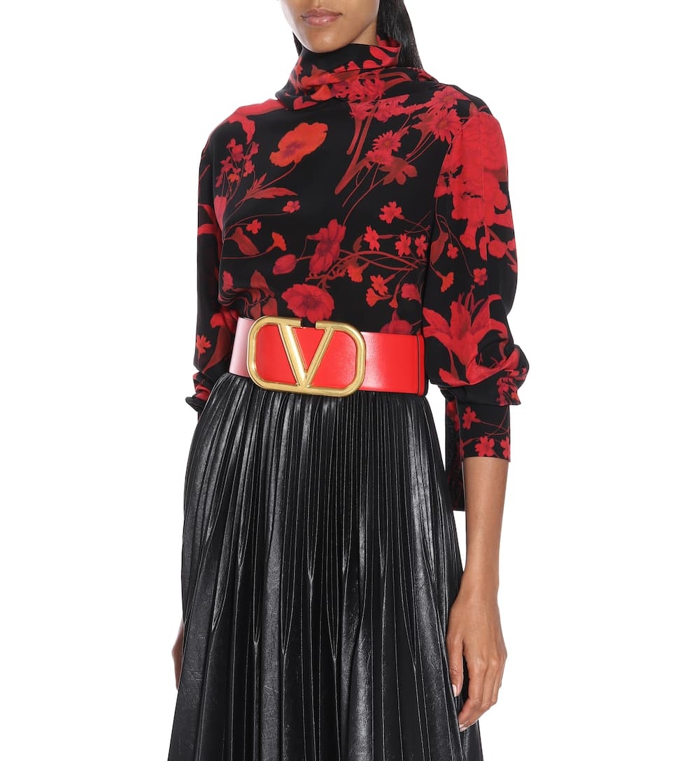 VLogo Signature 70 reversible leather belt - 2