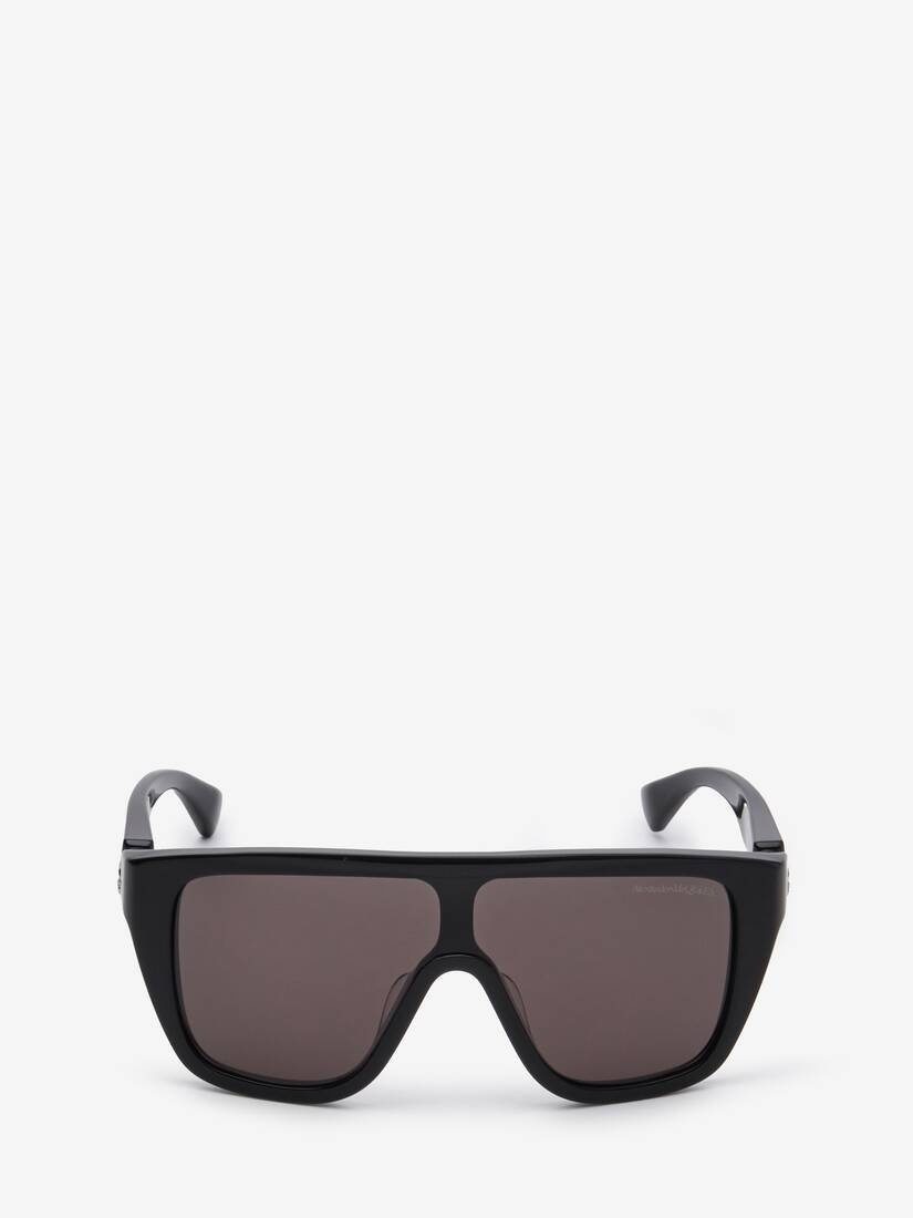 Floating Skull Mask Sunglasses in Black/smoke - 1