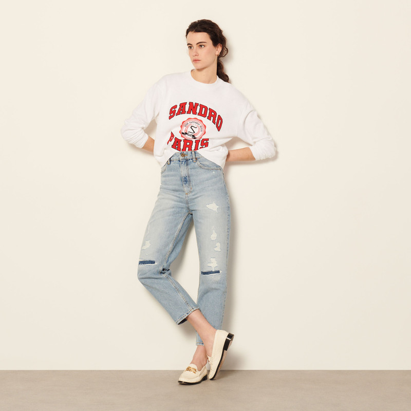 Sandro Boyfriend-cut jeans outlook