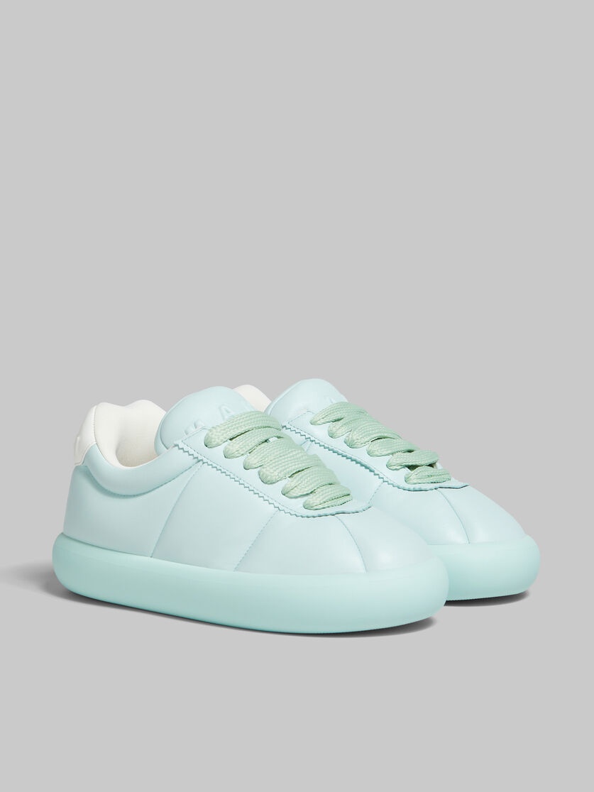 LIGHT BLUE LEATHER BIGFOOT 2.0 SNEAKER - 2