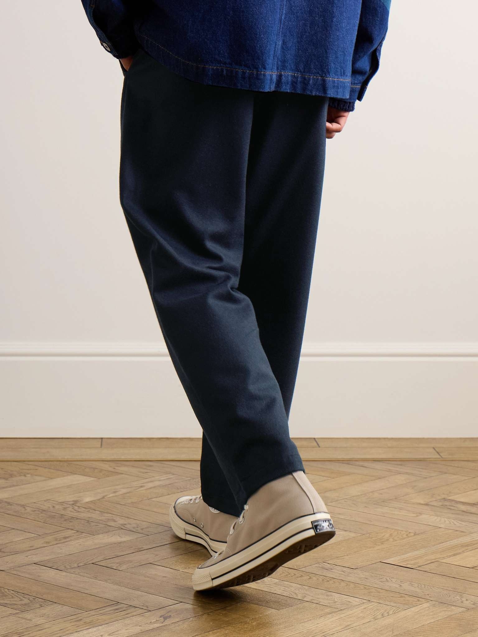 Renato Straight-Leg Pleated Wool-Blend Trousers - 4