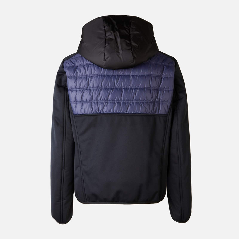 Bimaterial Windbreaker Black 2