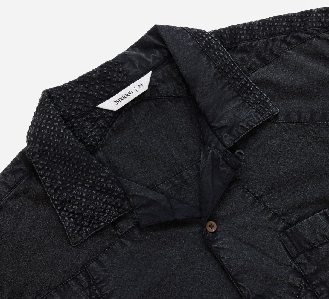 Vacation Shirt - Black Overdyed Patchwork - 3