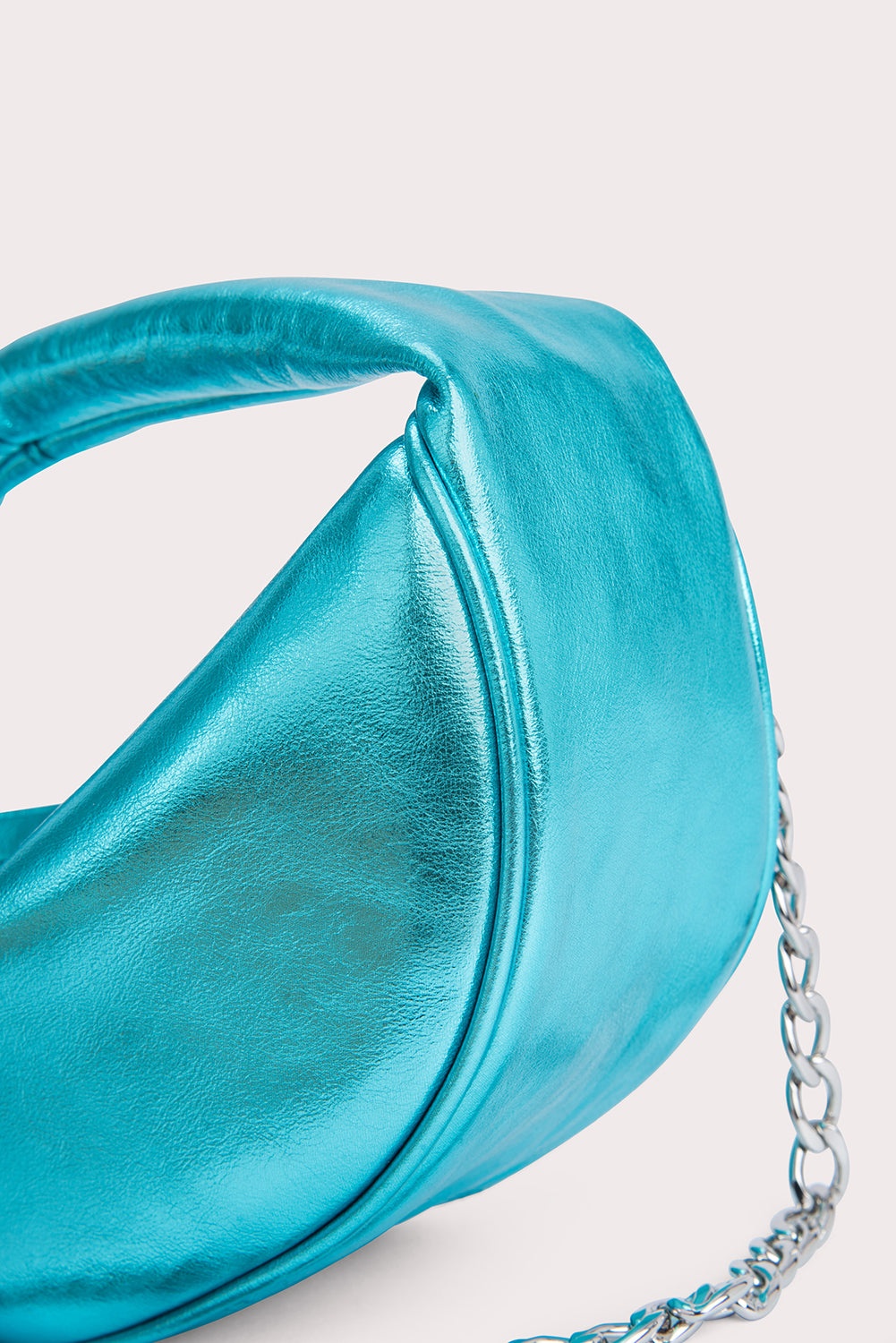 Baby Cush Aquamarine Metallic Leather - 5