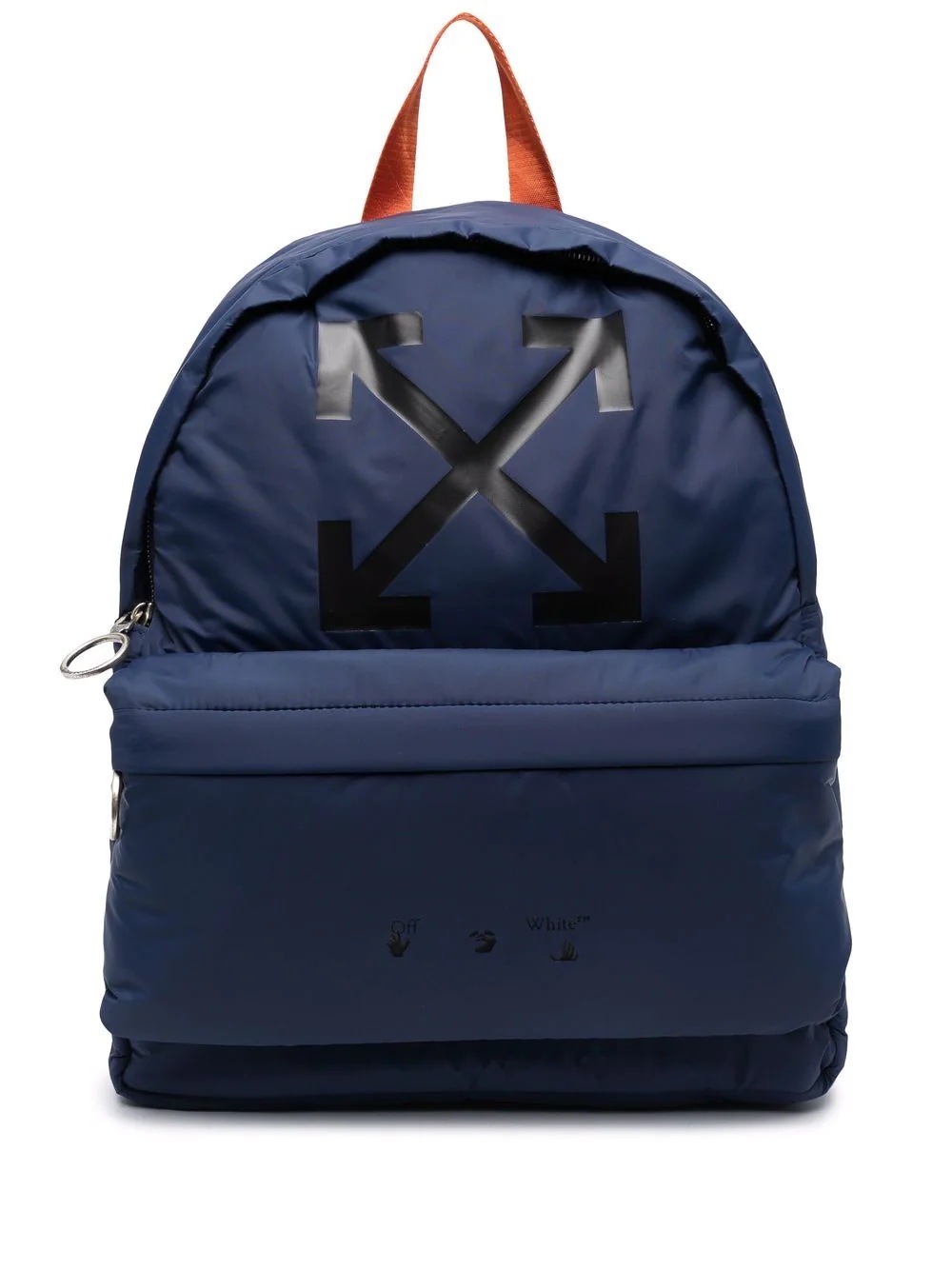 logo-print backpack - 1