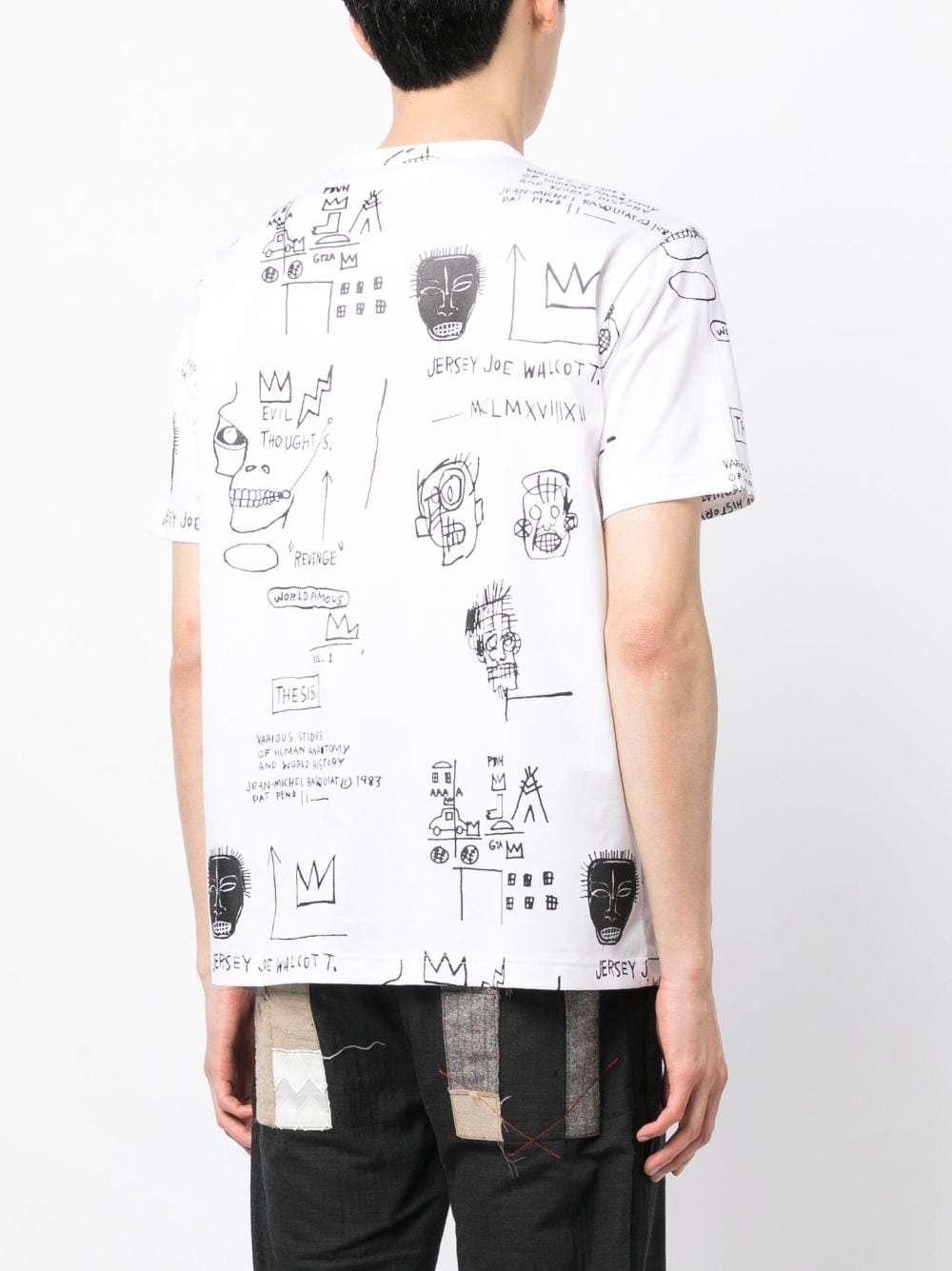 x Basquiat graphic-print cotton T-shirt - 4