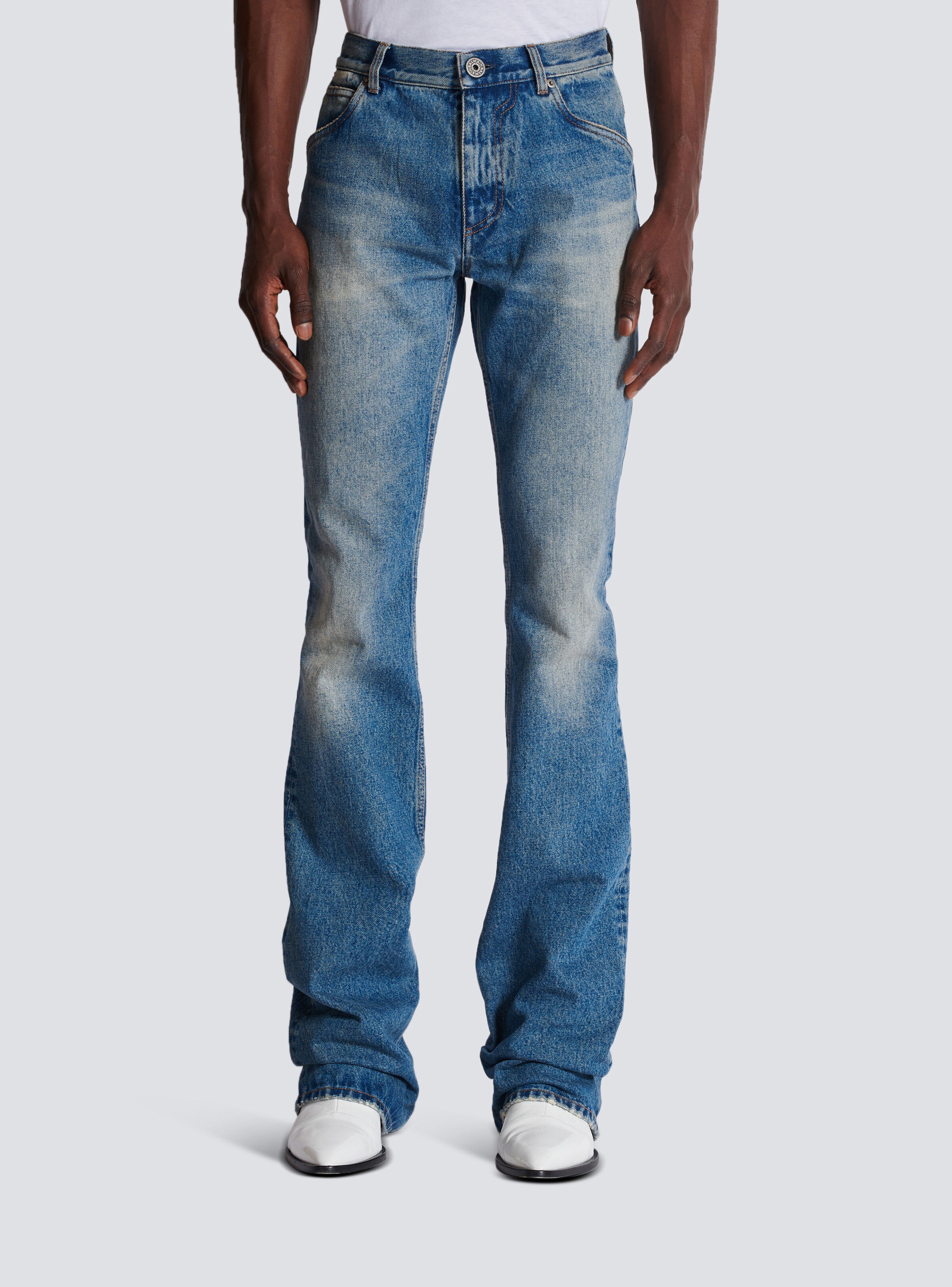 Blue Wash vintage denim jeans - 5