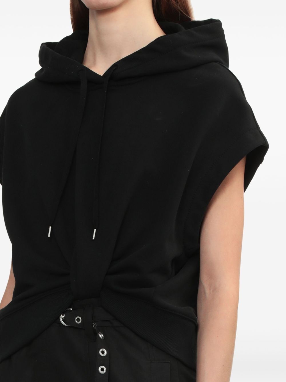 hooded mini dress - 5