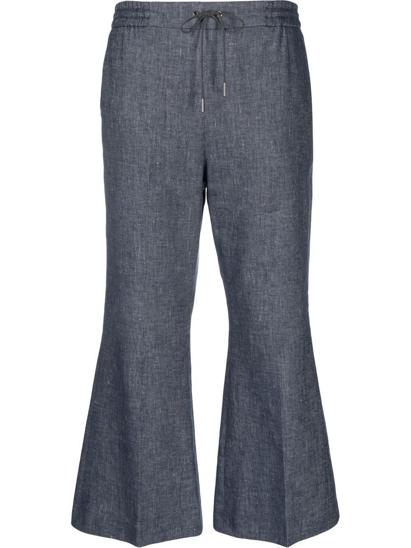 drawstring flared trousers 1