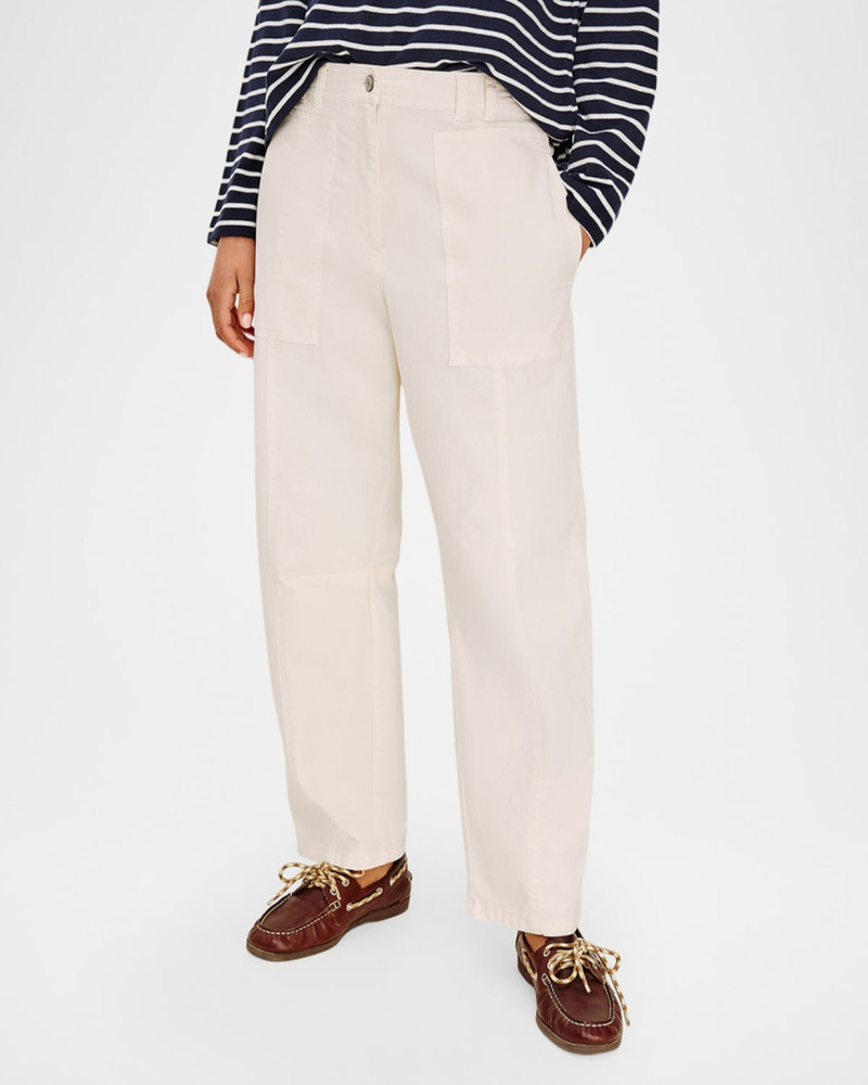 Lunar Stretch-Cotton Twill Straight-Leg Pants 4
