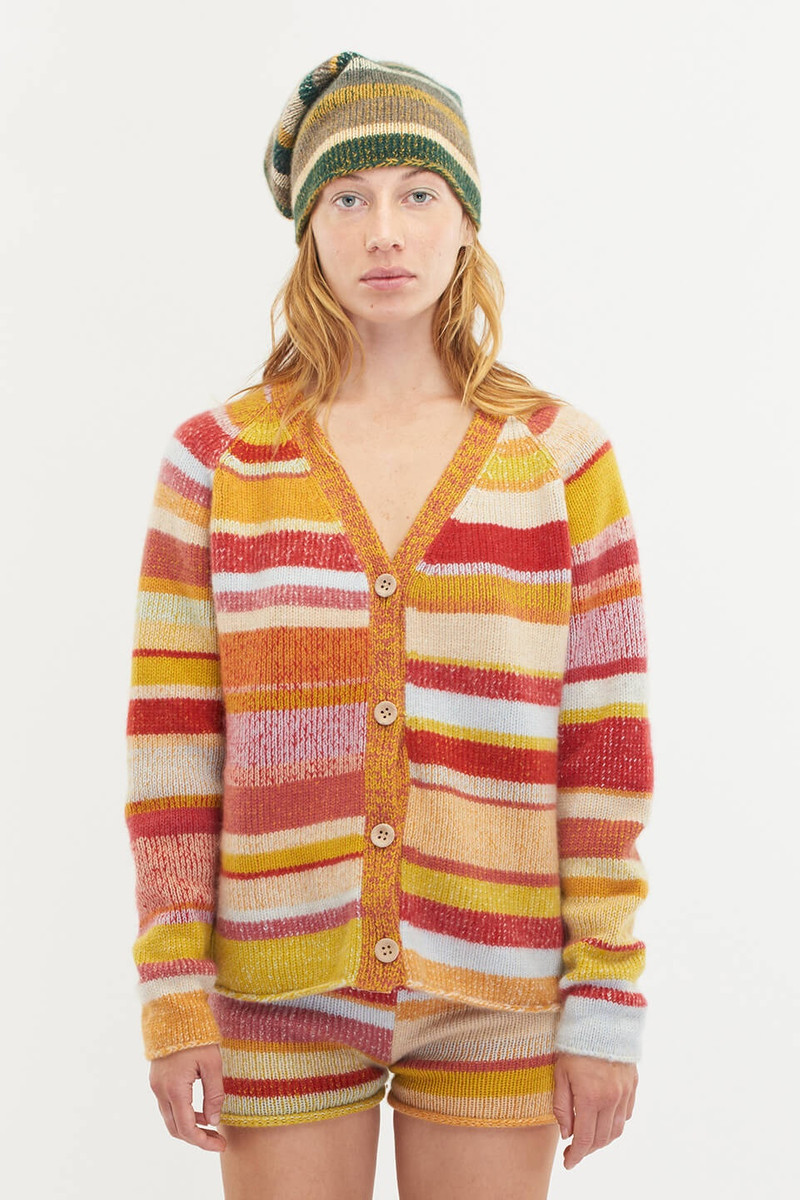 STRIPE SUPER SOFT WOMEN'S CARDI 3