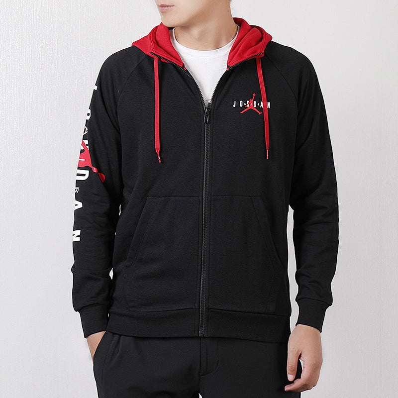 Air Jordan Basketball Knit Hooded Jacket Black AR4736-010 - 3