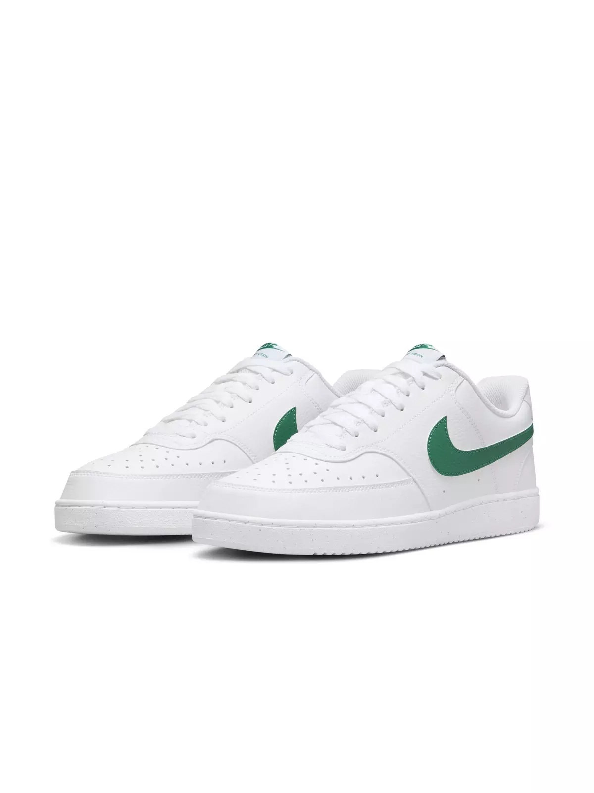 Court Vision Low Next Nature "White/White/Malachite" Men's Shoe - 3