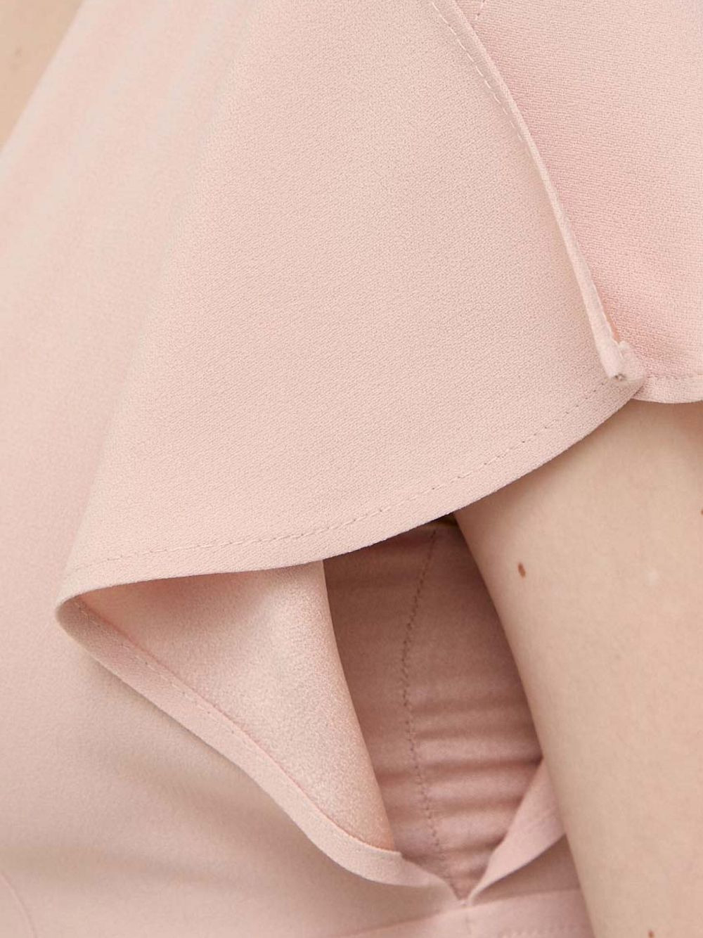 flutter-sleeve V-neck midi dress - 5