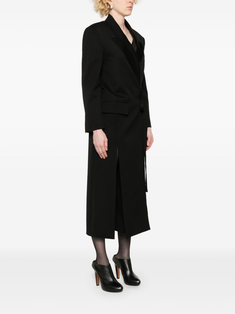 wrap-design coat - 3