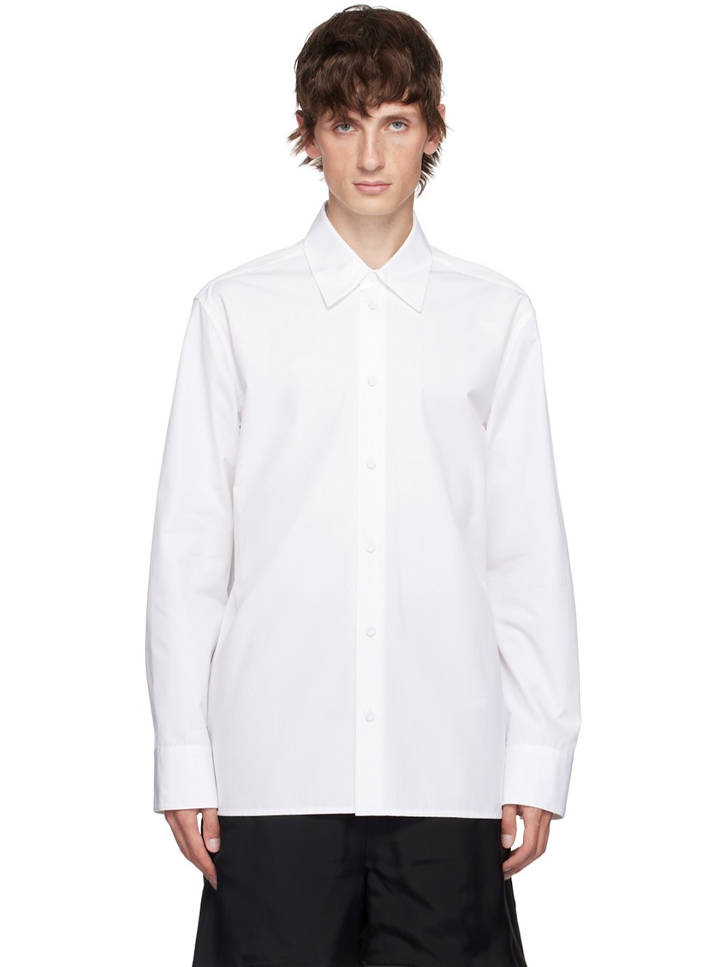 White Cotton Shirt - 1