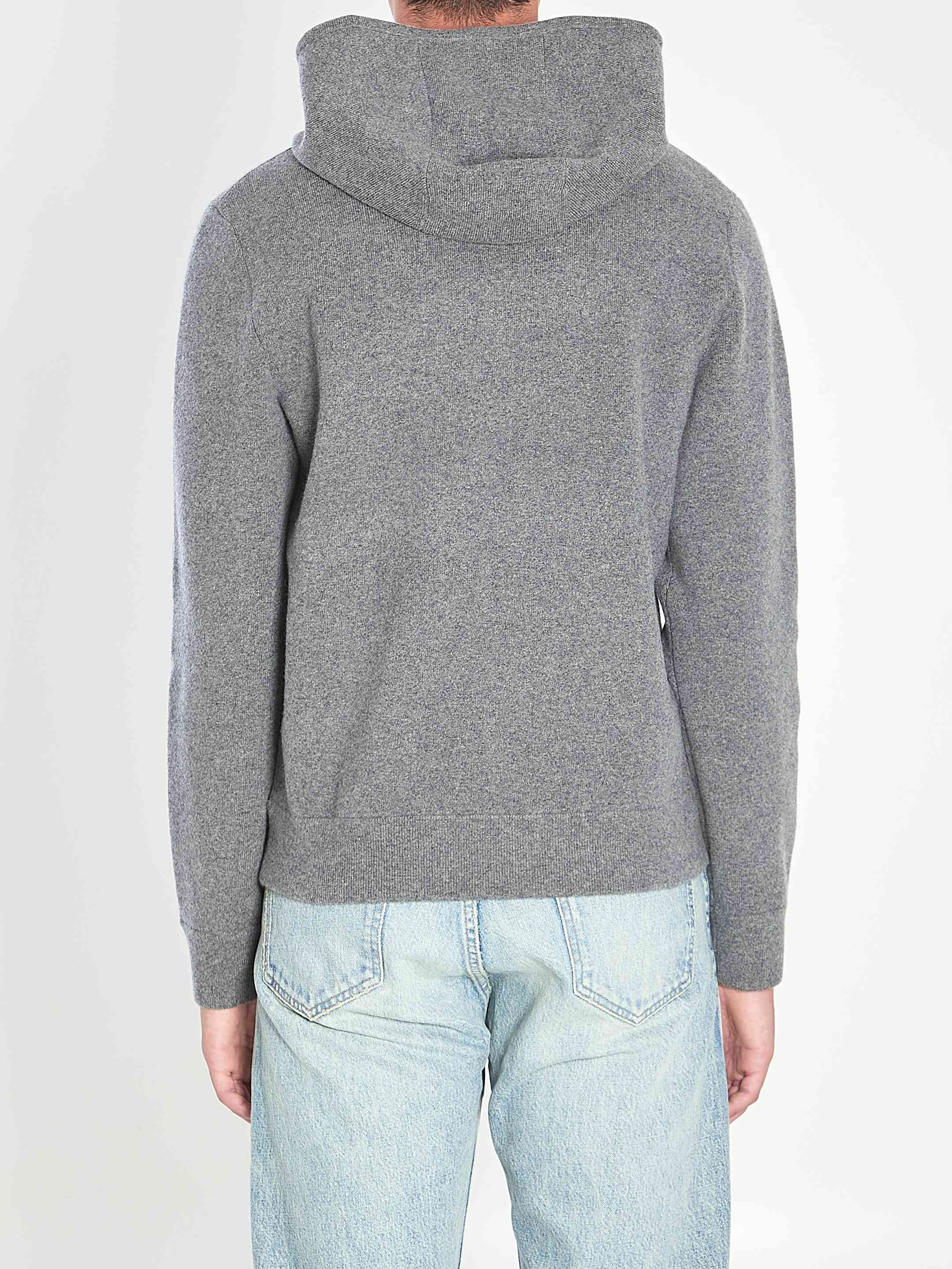 Burberry Men Cashmere-Blend Hoodie Sweatshirt - 4