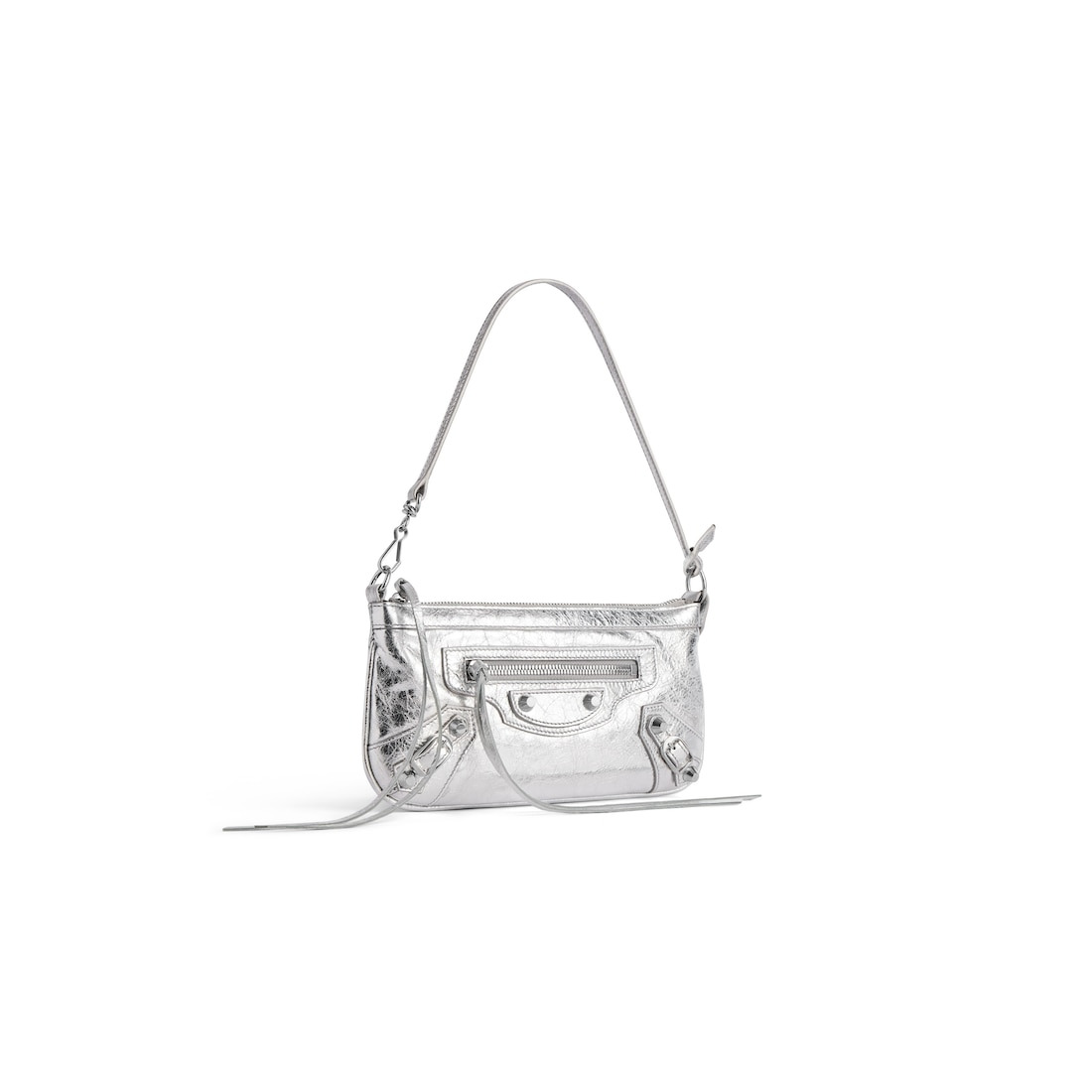 Women's Le City Pouch On Strap in Silver - 2
