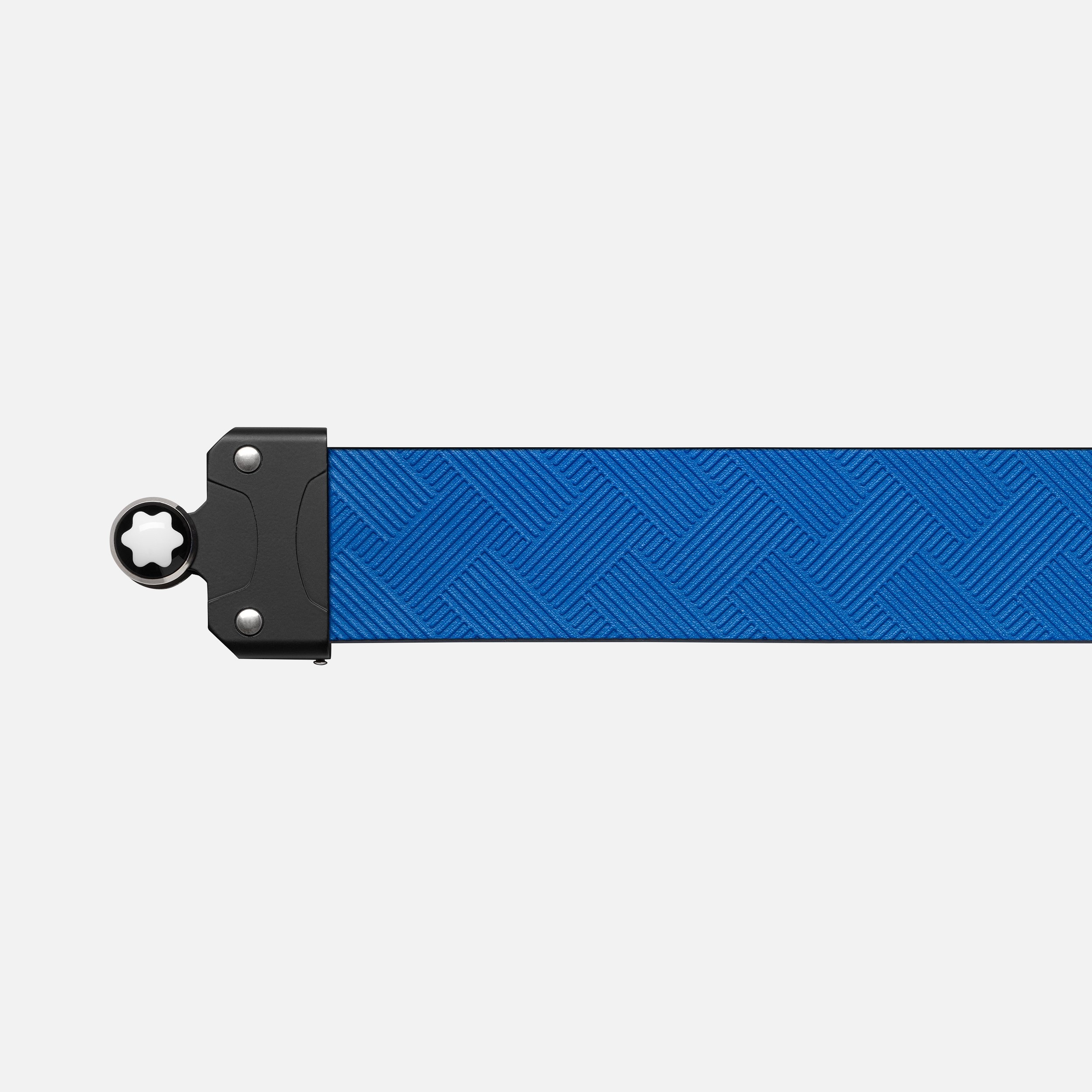 M LOCK 4810 buckle  printed Atlantic blue 35 mm leather belt - 3
