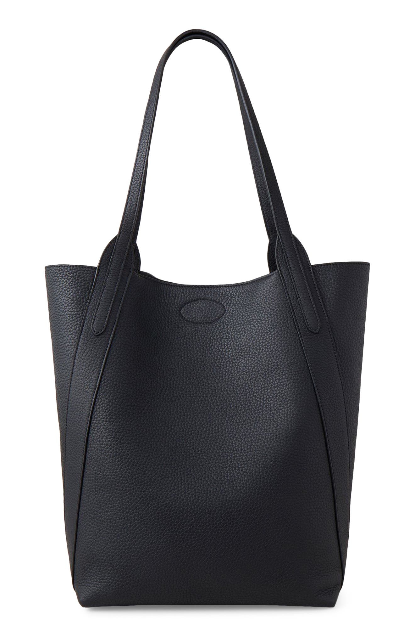 Mulberry Bayswater Heavy Grain Leather North/South Tote in Black at Nordstrom - 3