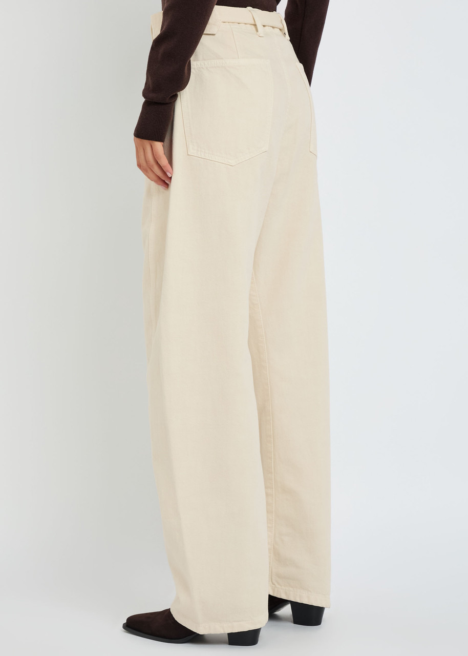 Lemaire Twisted Belted Denim Trousers - 3
