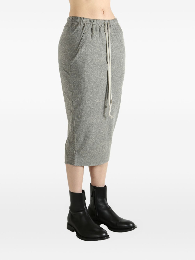 Rick Owens DRKSHDW drawstring-fastening midi skirt outlook