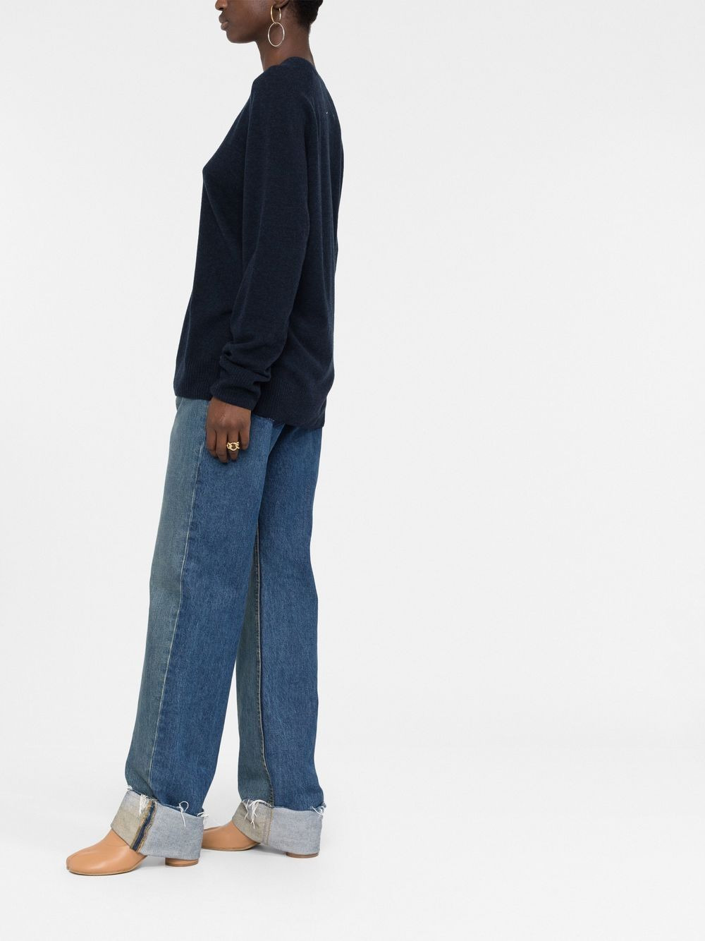 wool-blend crew-neck jumper - 6