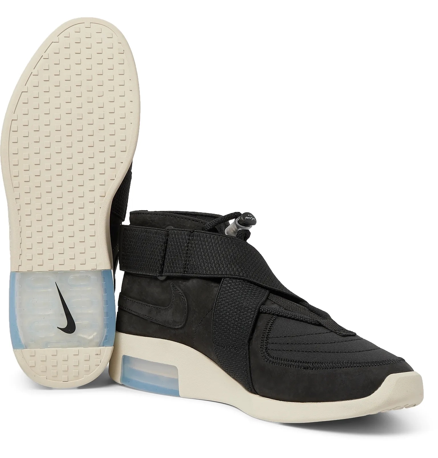 + Fear of God 1 Air Raid Suede and Webbing High-Top Sneakers - 3