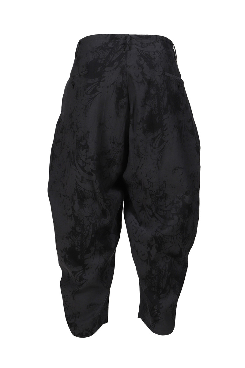 Yohji Yamamoto JACQUARD PANTS / BLK outlook