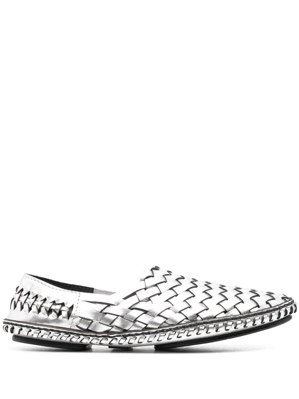 Neil woven metallic loafers - 1