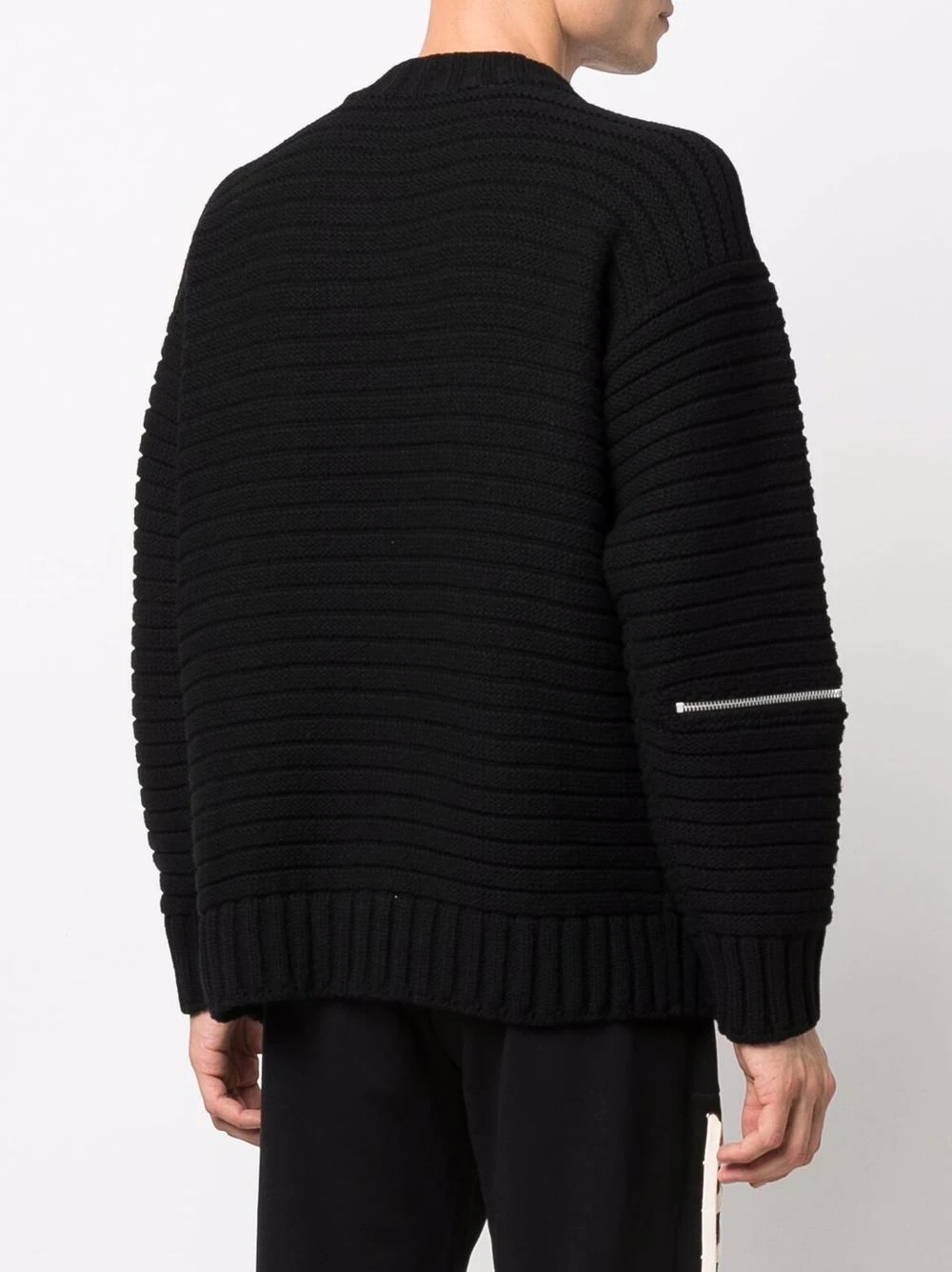 ribbed zip-detail jumper - 4