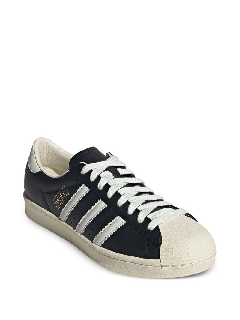 adidas Superstar Vintage 3-Stripes leather sneakers outlook