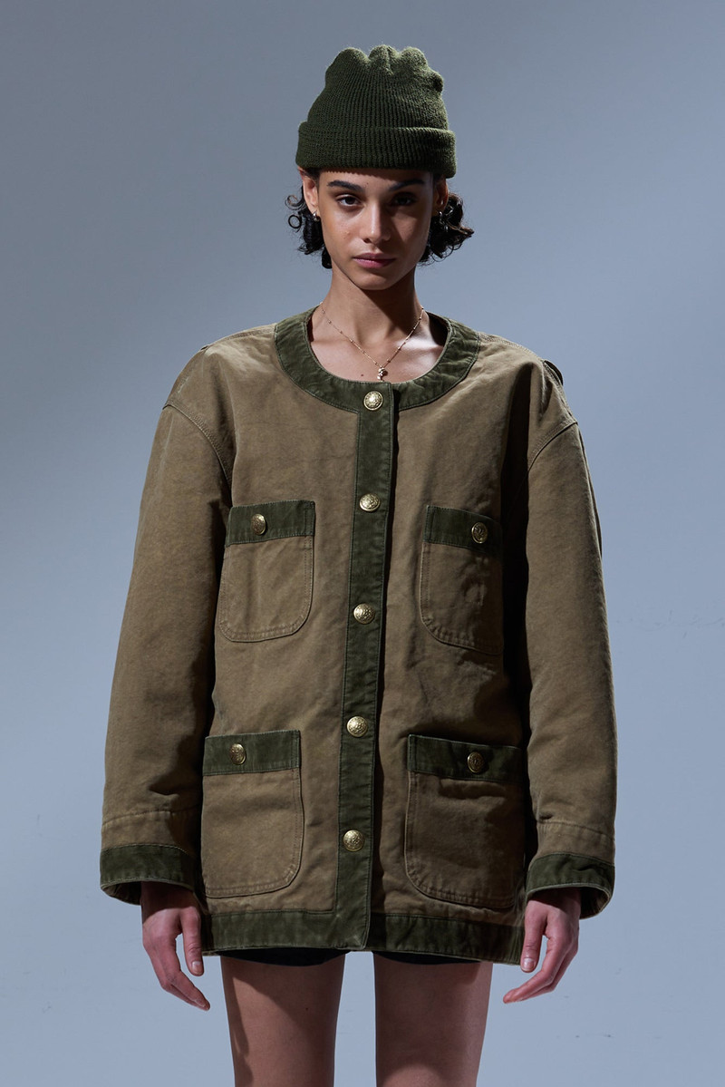 CORD TRIMMED CHORE JACKET 3
