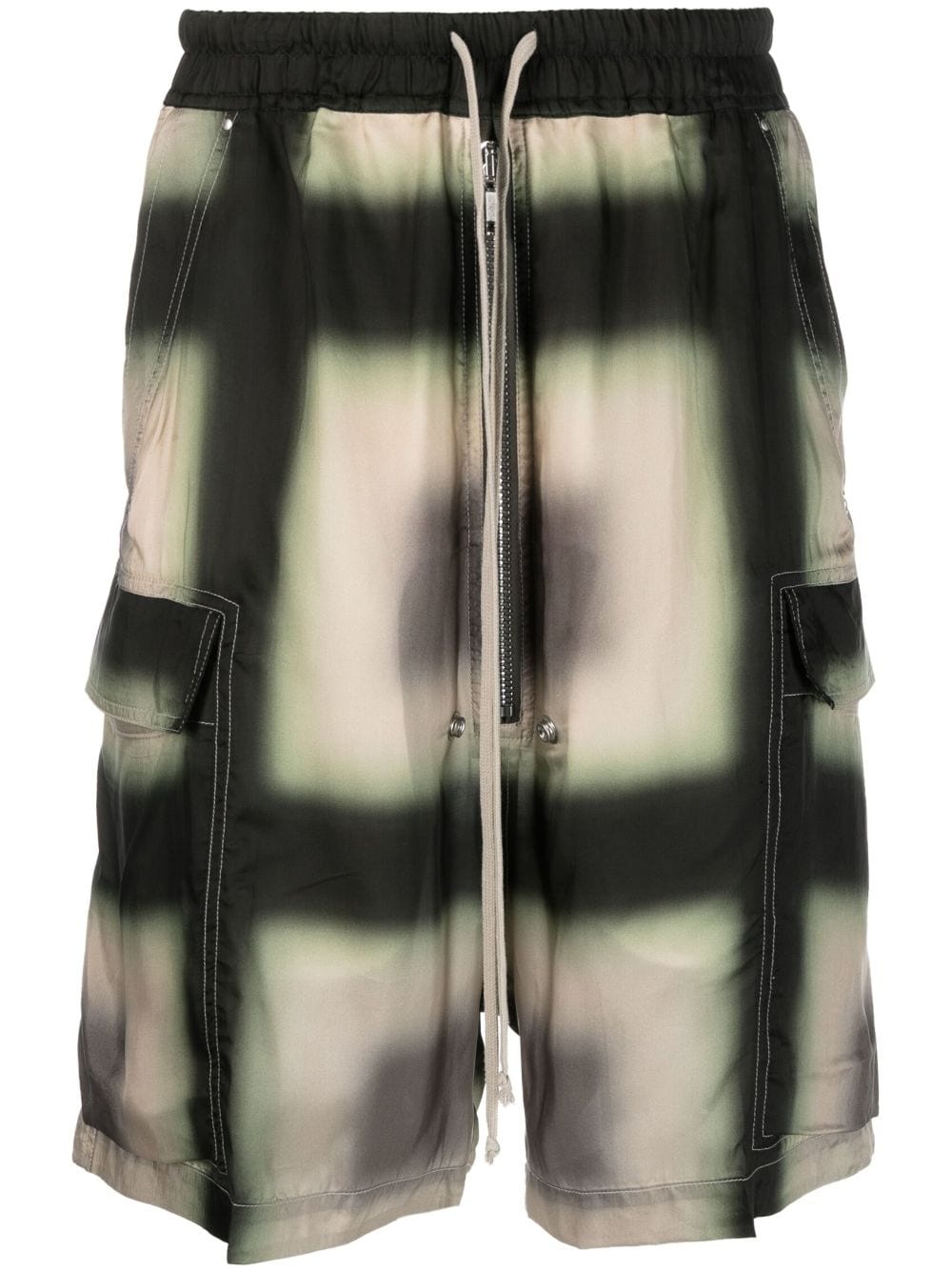 graphic-print drop-crotch shorts - 1