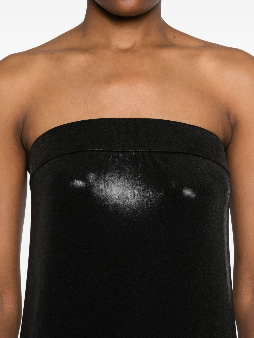 strapless maxi dress - 5