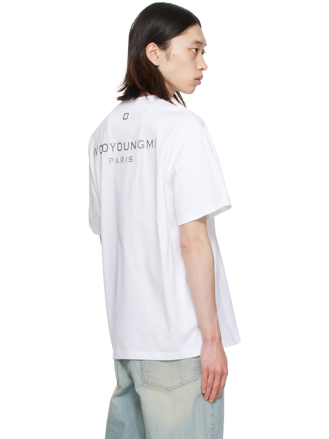 White Embossed T-Shirt - 3