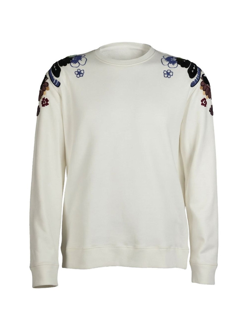 floral-embellished sweatshirt 1