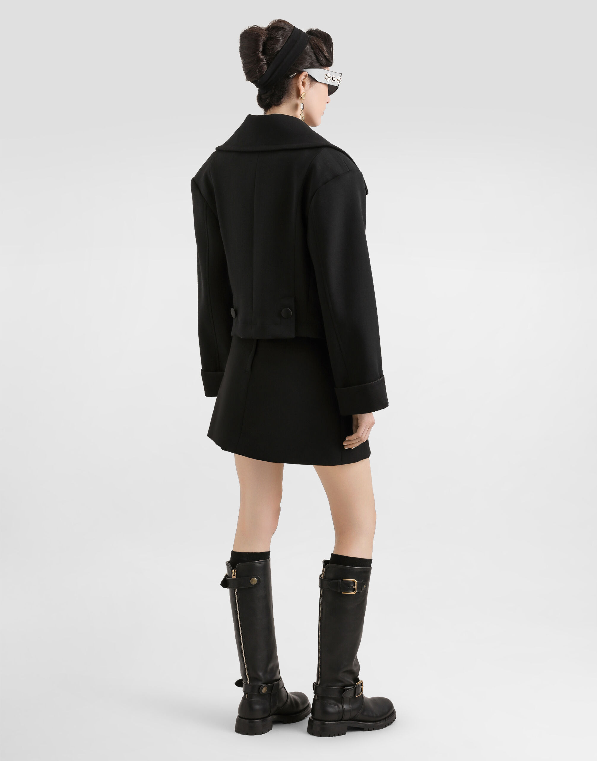 Double-breasted wool jacket - 3