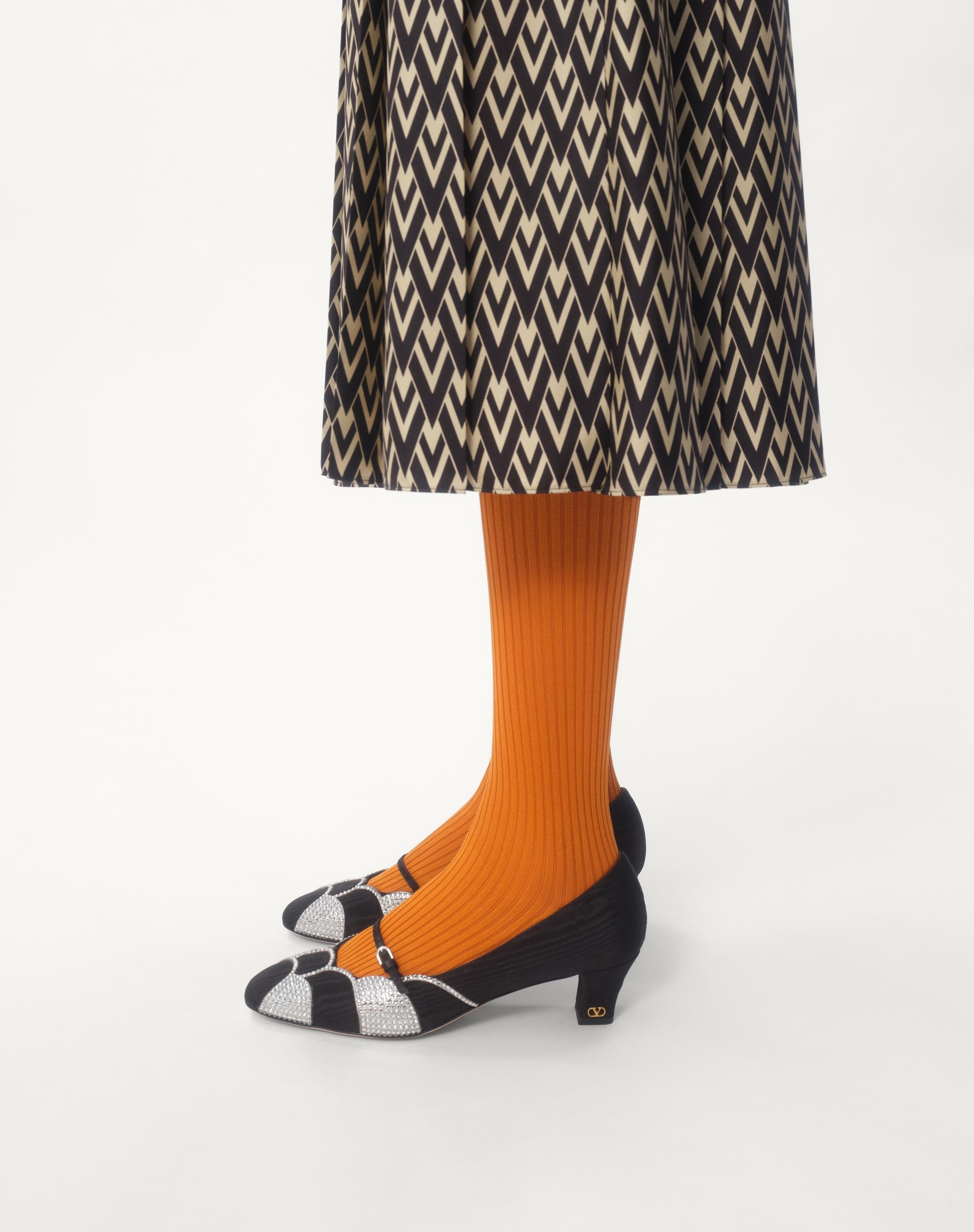 TWILL TOUTE LA V MIDI DRESS - 4