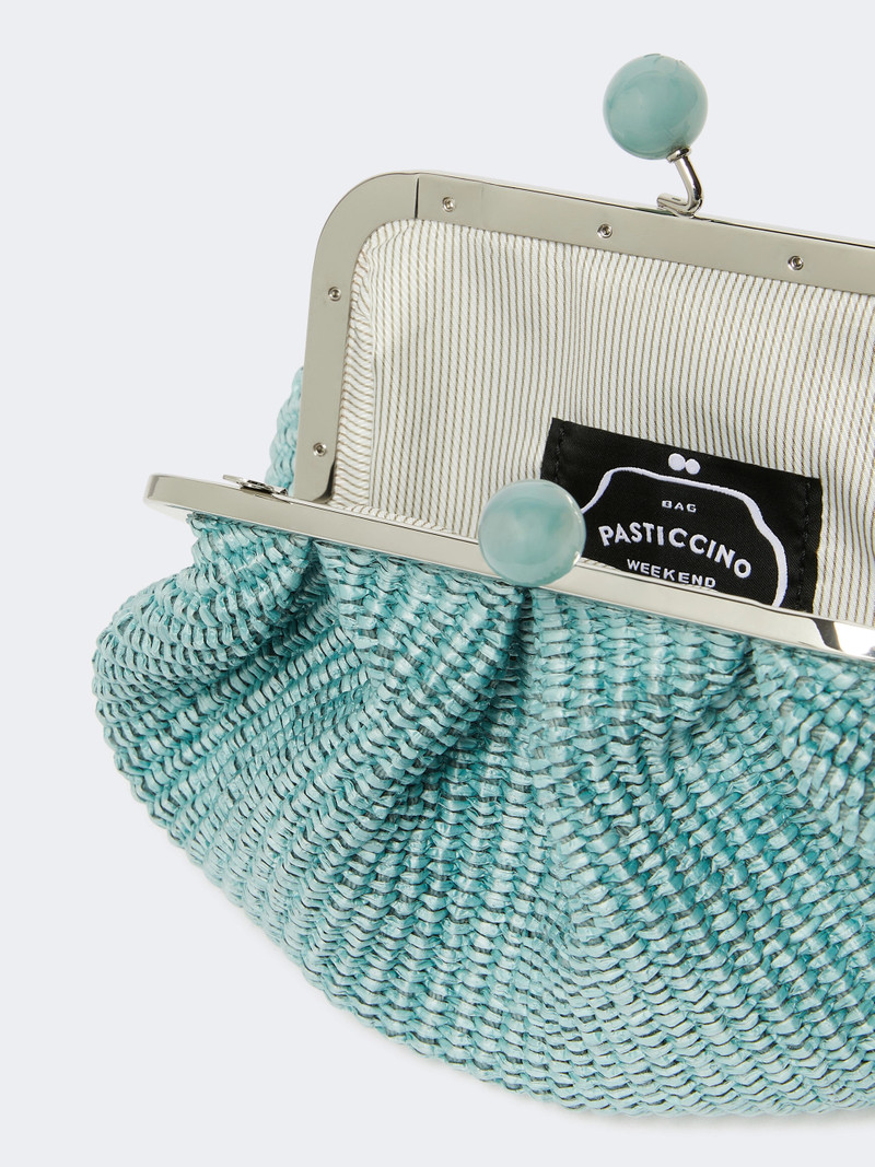 PALMAS Small raffia-effect Pasticcino Bag - OIL 6