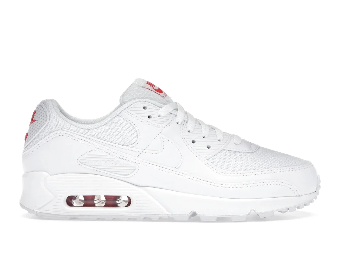 Nike Air Max 90 White Light Crimson - 1